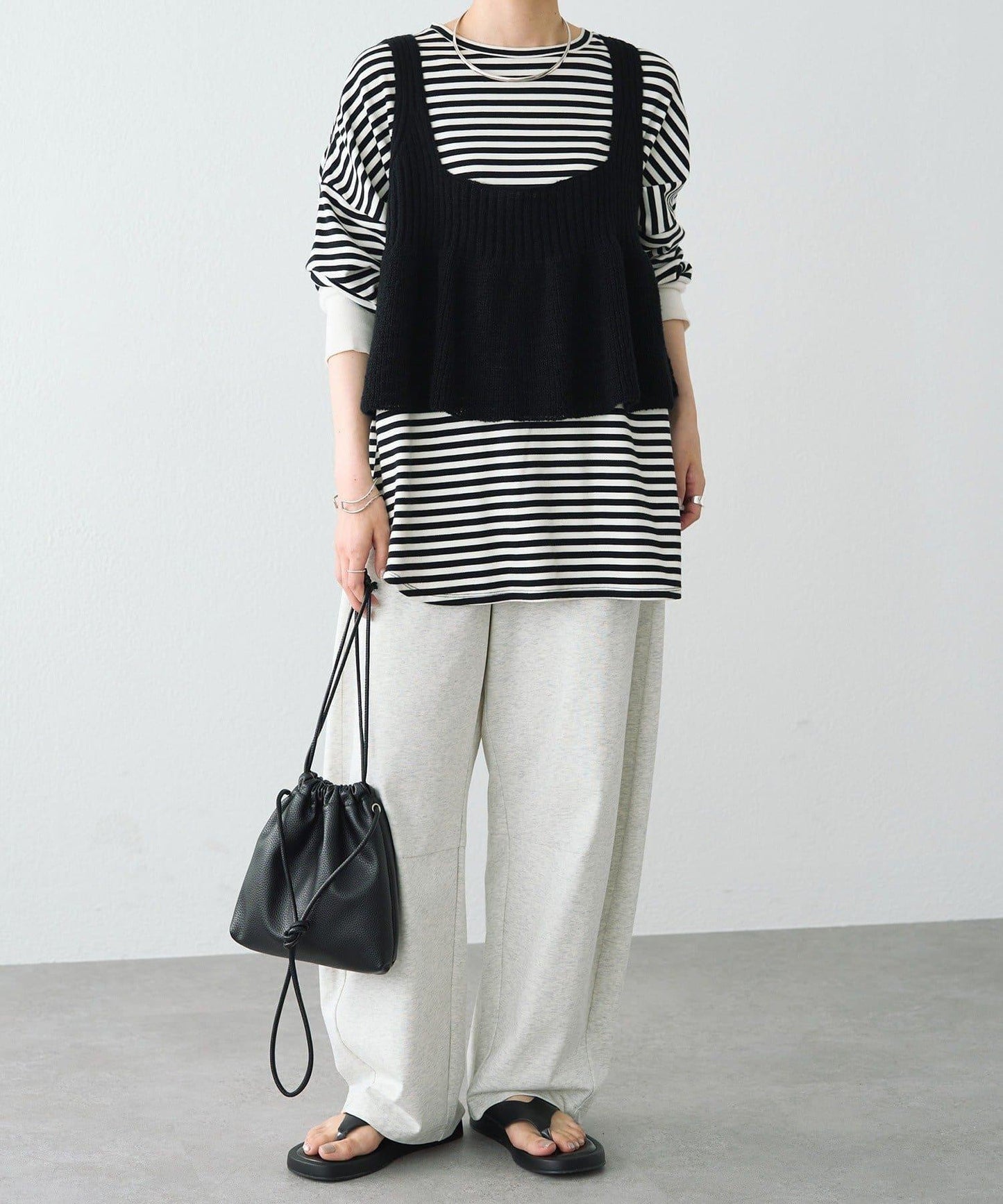 【25AW新色展開/リバイバル】ニットフレアビスチェ