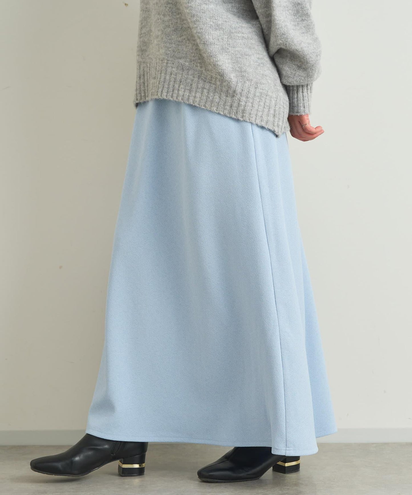 【un dix cors】雪紡面料荷葉邊半身裙