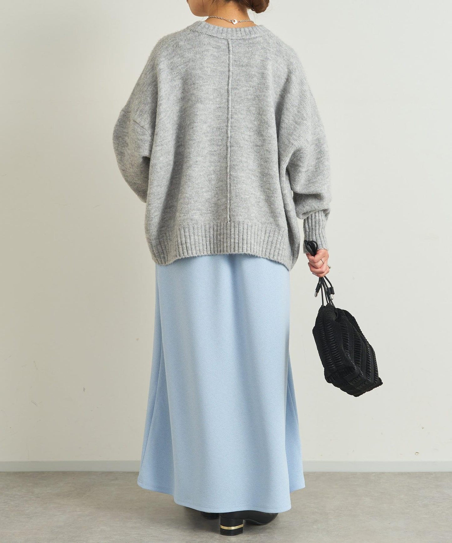 【un dix cors】雪紡面料荷葉邊半身裙