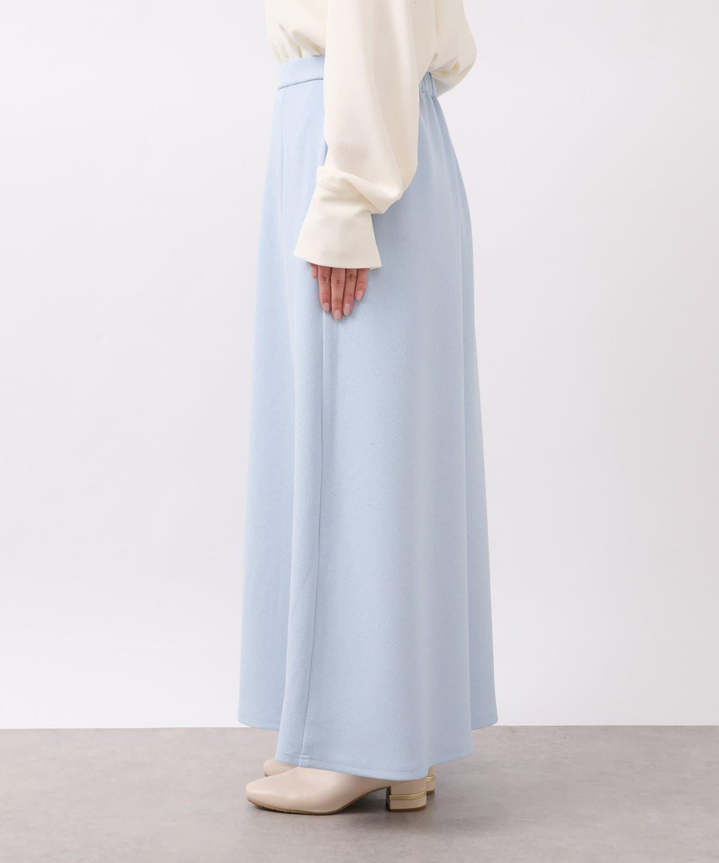 【un dix cors】雪紡面料荷葉邊半身裙