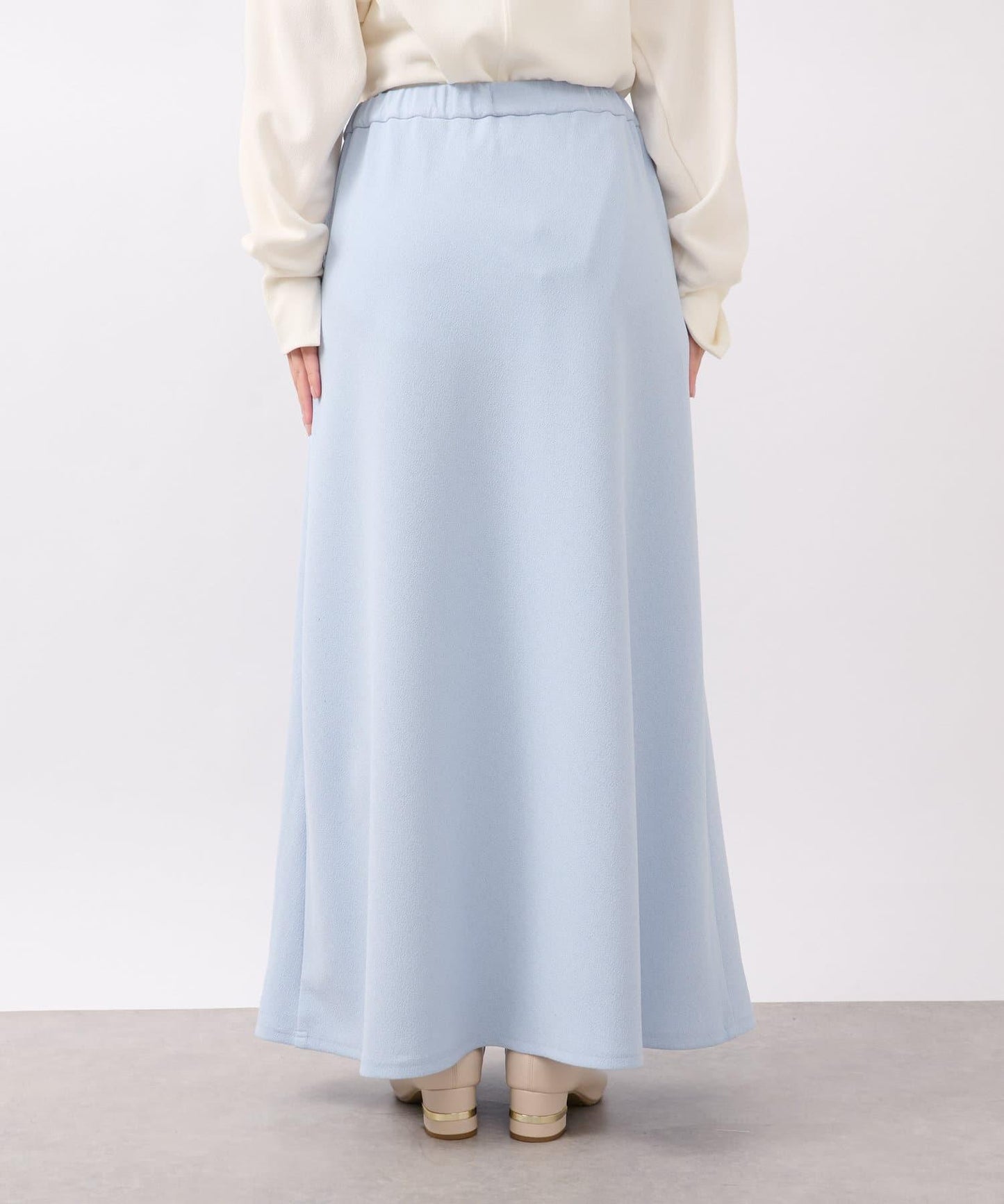 【un dix cors】雪紡面料荷葉邊半身裙