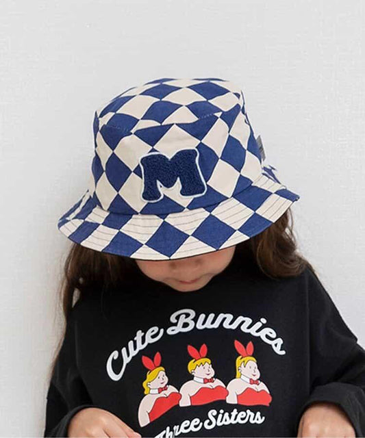 one by more 毛圈繡漁夫帽