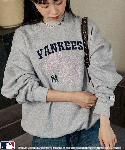 MLB 花卉刺繡衛衣