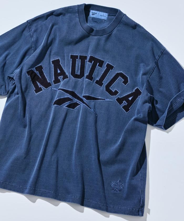 【限定】雙標拱形字母印花水洗圓領短袖T恤