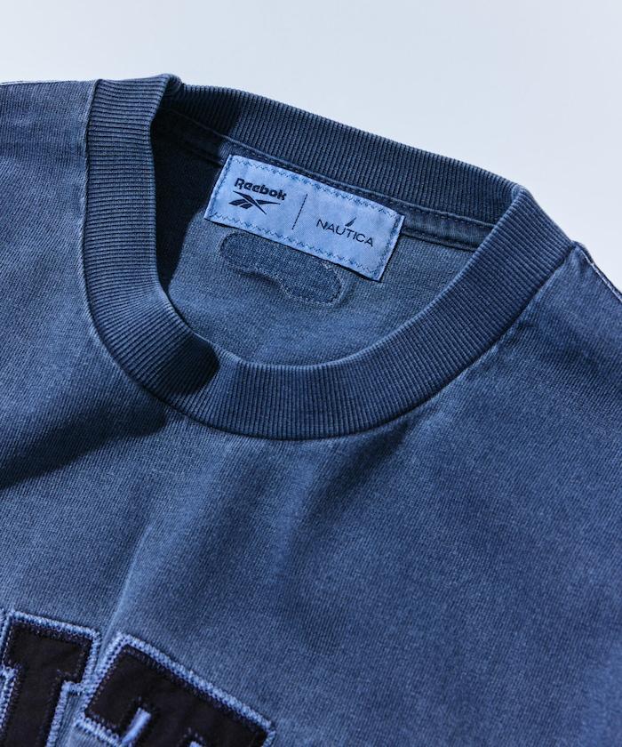 【限定】雙標拱形字母印花水洗圓領短袖T恤