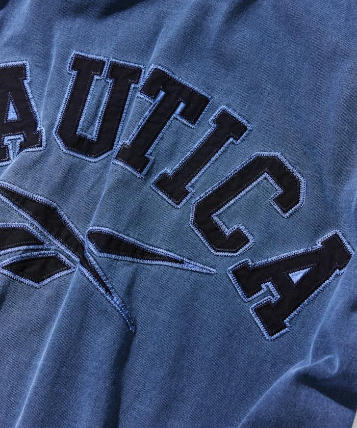 【限定】雙標拱形字母印花水洗圓領短袖T恤