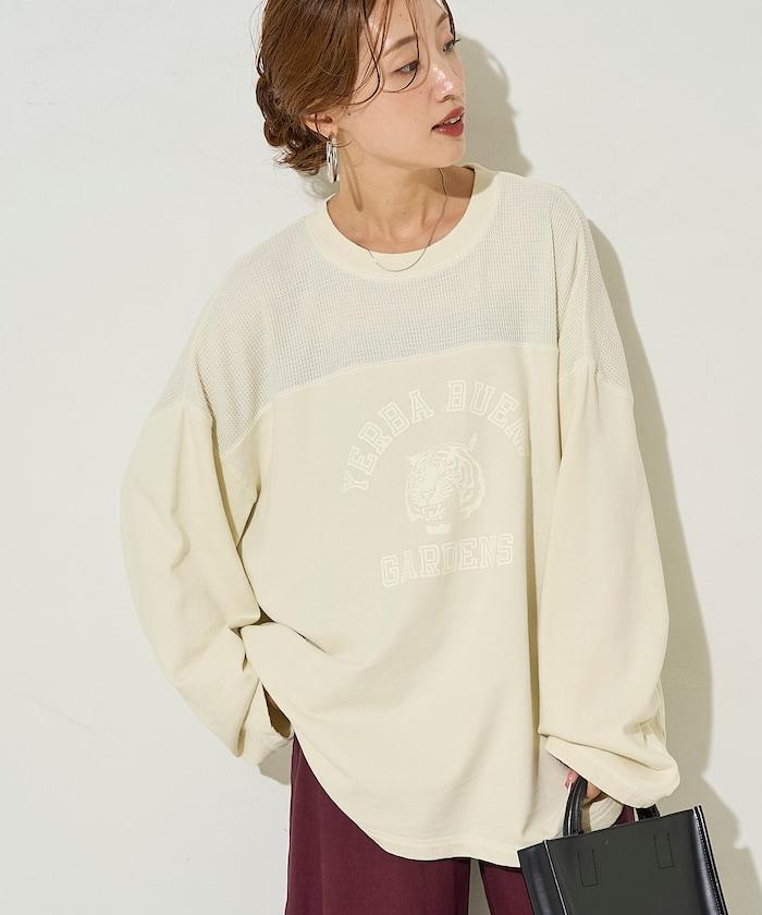 拼接印花工藝套頭衫