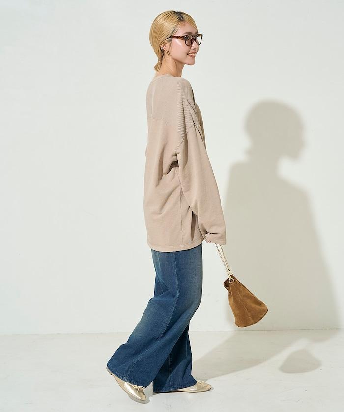 拼接印花工藝套頭衫