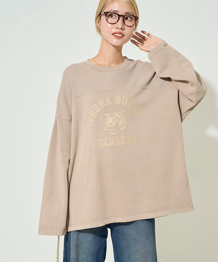 拼接印花工藝套頭衫