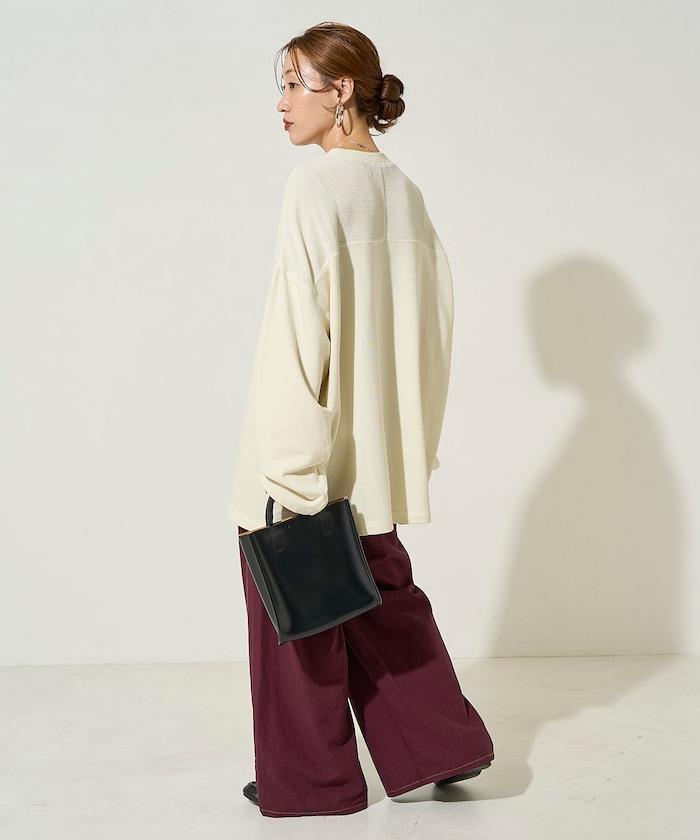 拼接印花工藝套頭衫