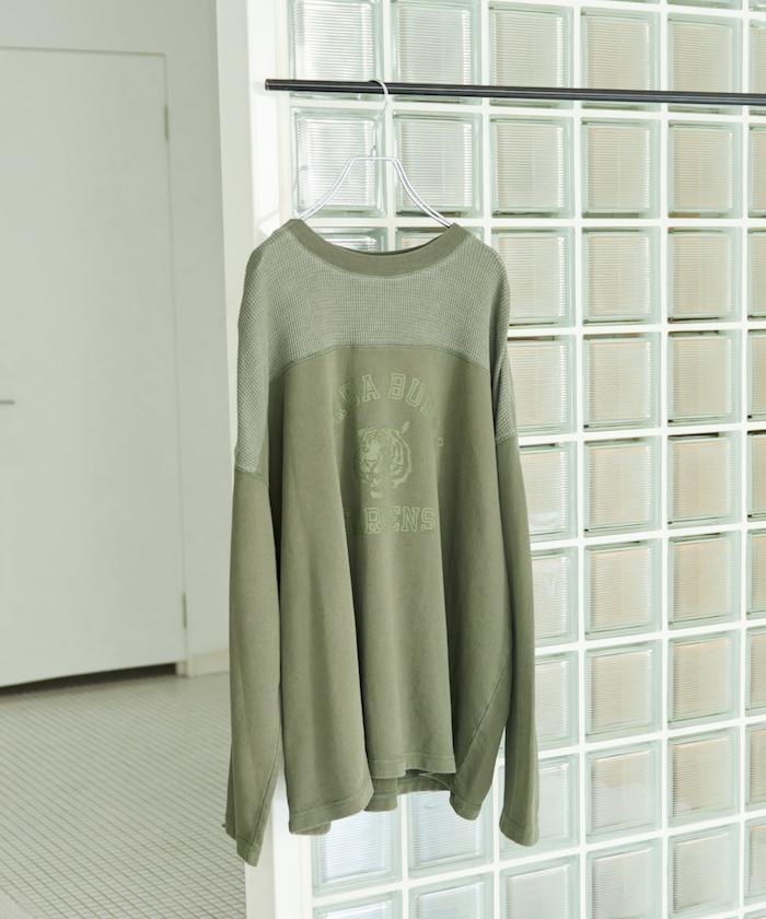 拼接印花工藝套頭衫