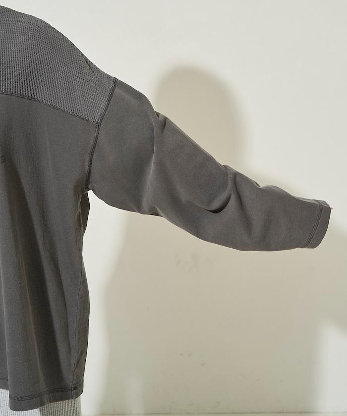 拼接印花工藝套頭衫