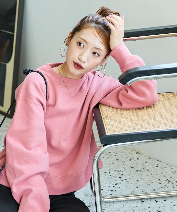 厚重款寬鬆短款衛衣