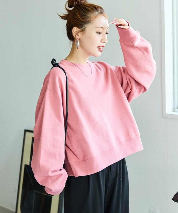 厚重款寬鬆短款衛衣