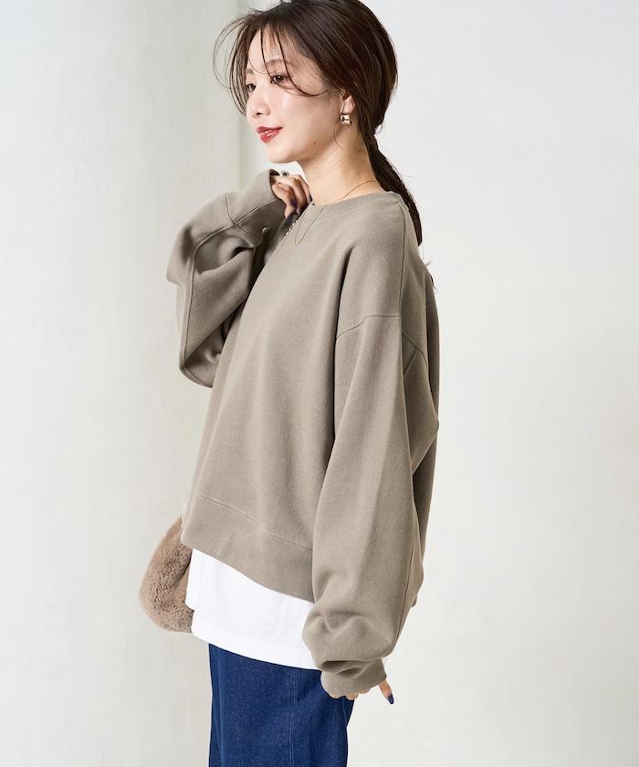 厚重款寬鬆短款衛衣