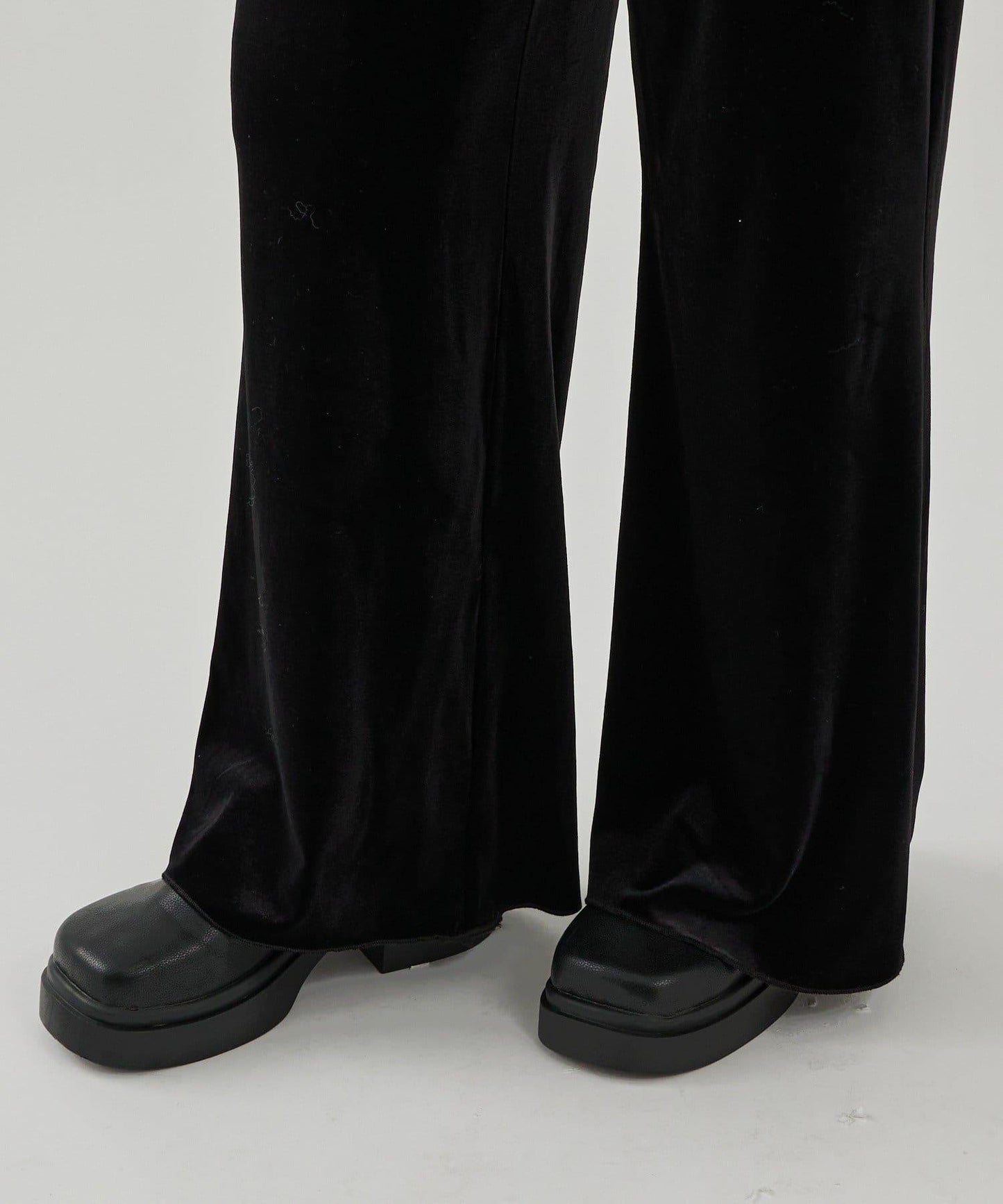 天鵝絨疊穿長褲