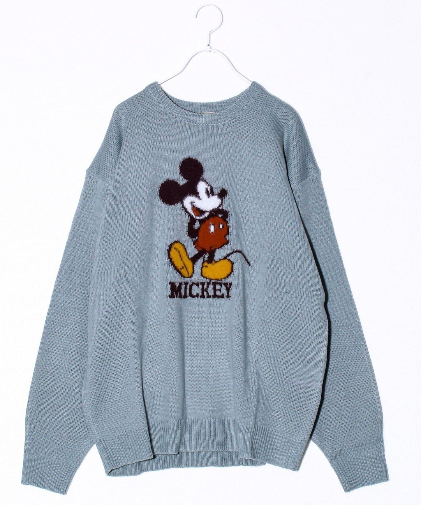 【MICKEY&JERRY】男女同款長絨提花針織衫