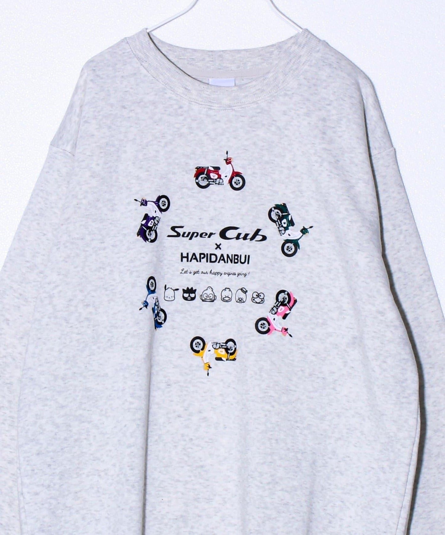 【ホンダ×はぴだんぶい】UNISEX 翼&圓環Cub加絨衛衣