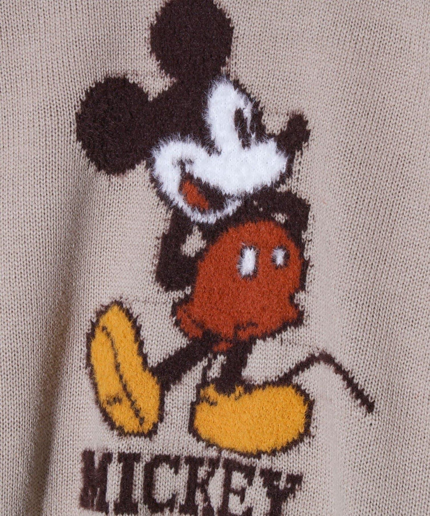 【MICKEY&JERRY】男女同款長絨提花針織衫