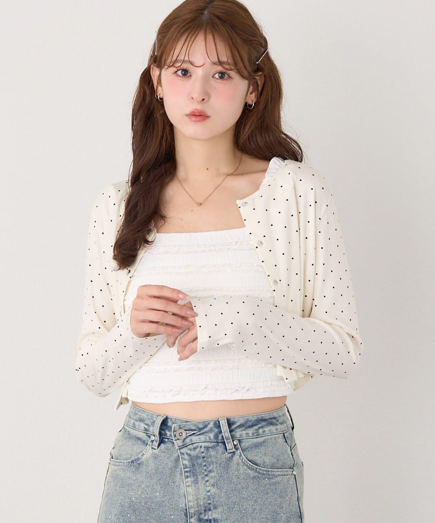 蕾絲內搭衫&開衫套裝