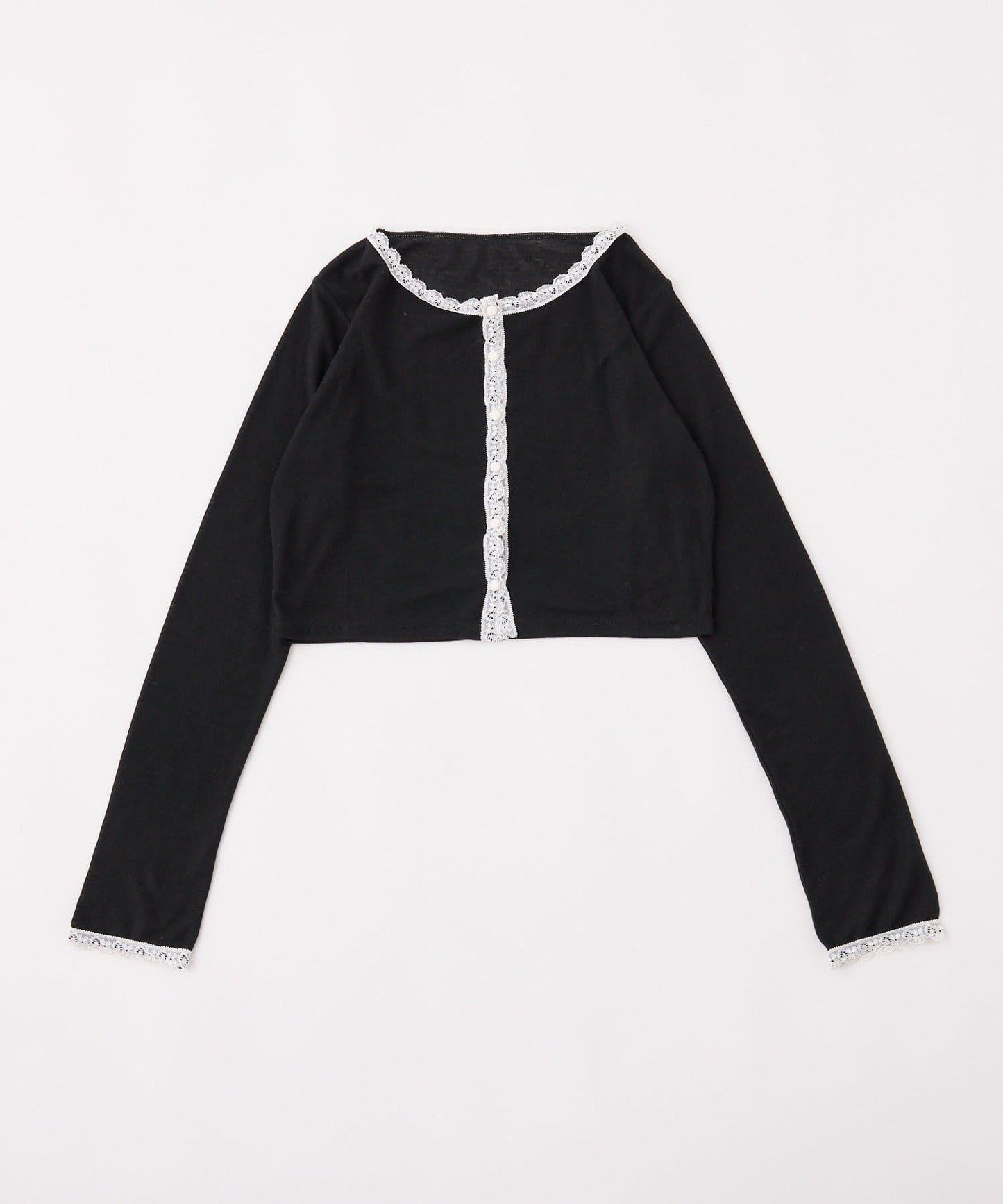 蕾絲拼接針織開衫