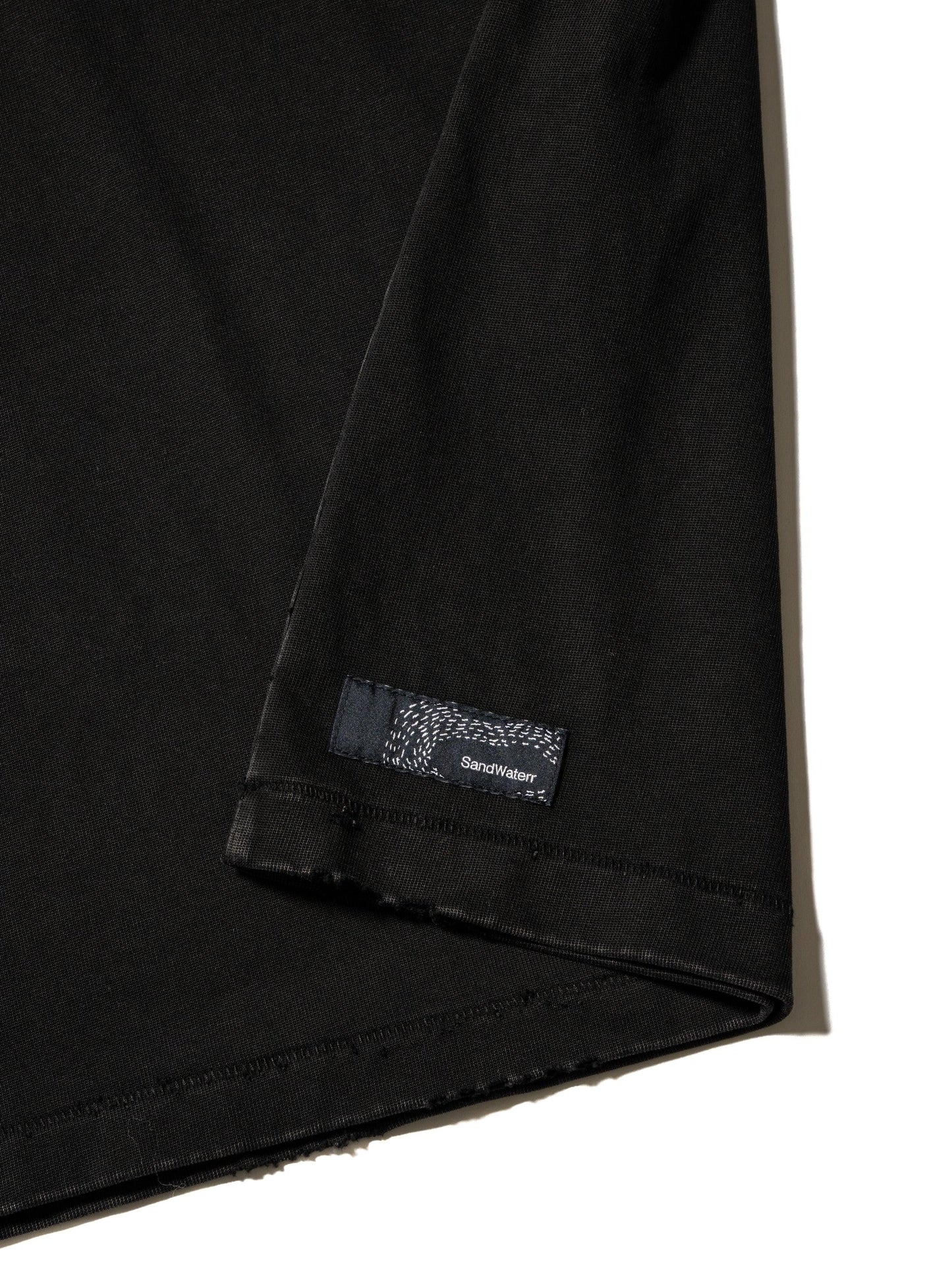 長袖有序T恤 / 棉質平紋針織