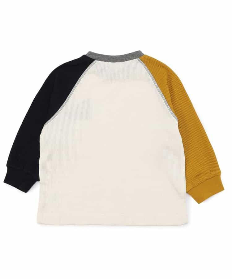 簡約標誌點綴華夫格T恤