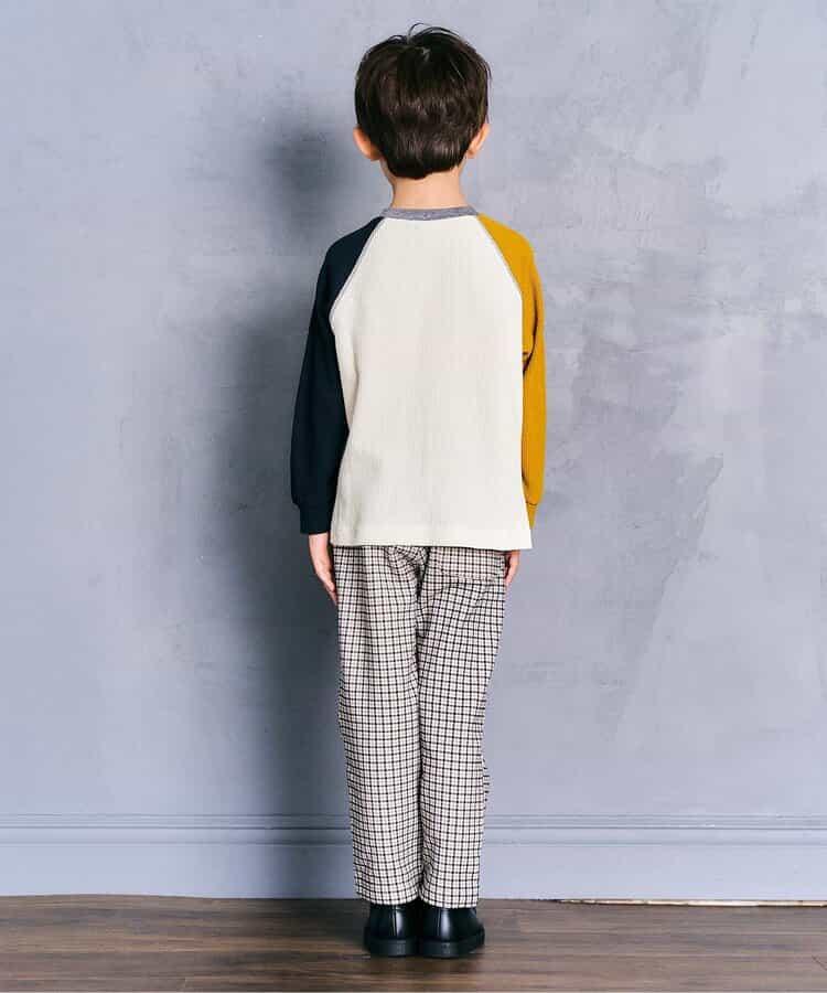 簡約標誌點綴華夫格T恤