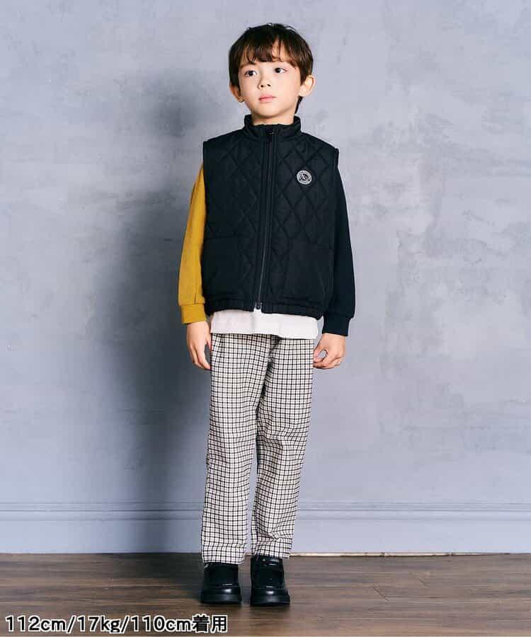 簡約標誌點綴華夫格T恤