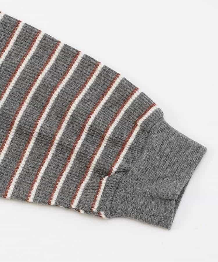 簡約標誌點綴華夫格T恤