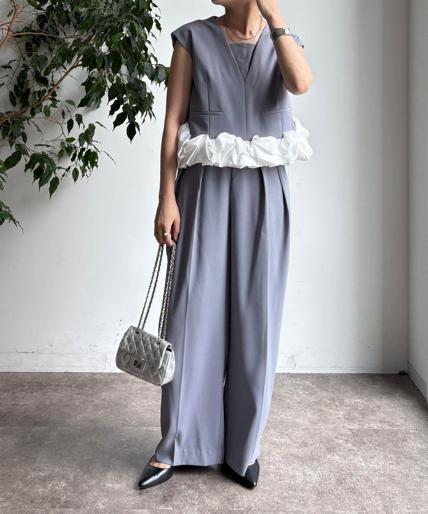 【DouDou】荷葉邊連衣裙