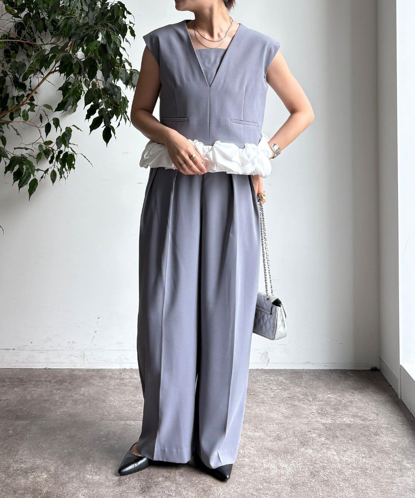 【DouDou】荷葉邊連衣裙