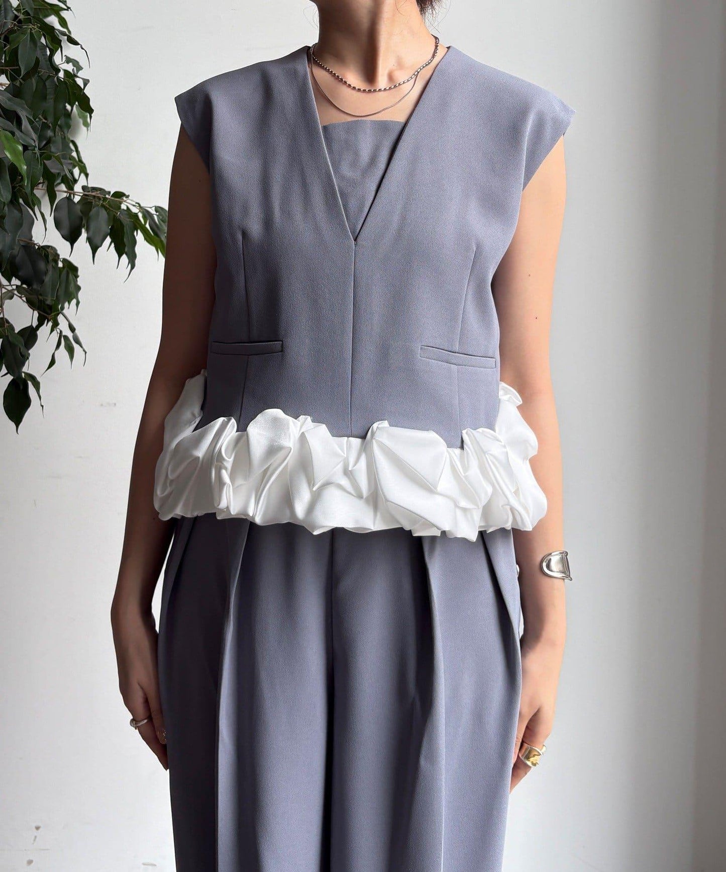 【DouDou】荷葉邊連衣裙