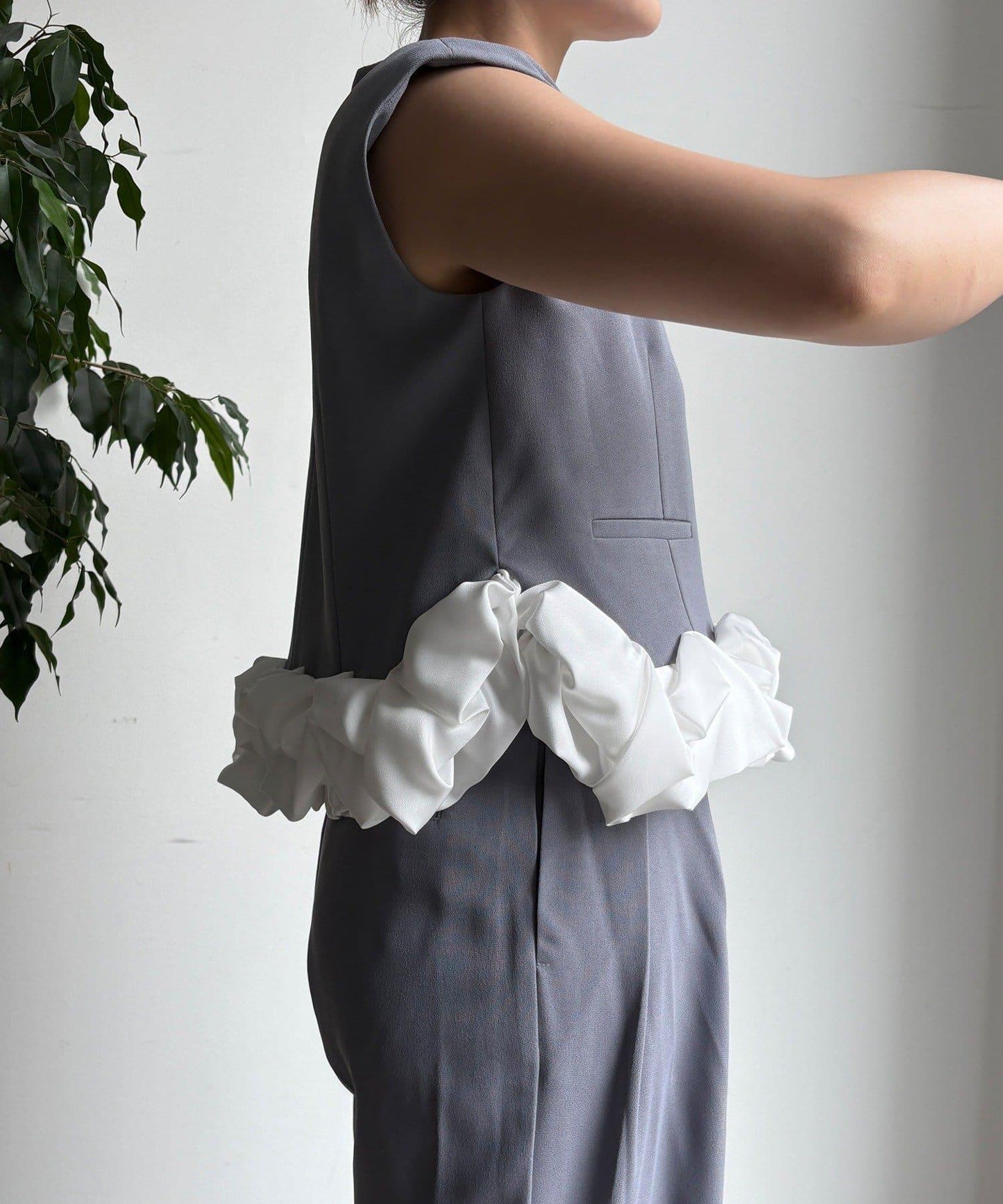 【DouDou】荷葉邊連衣裙