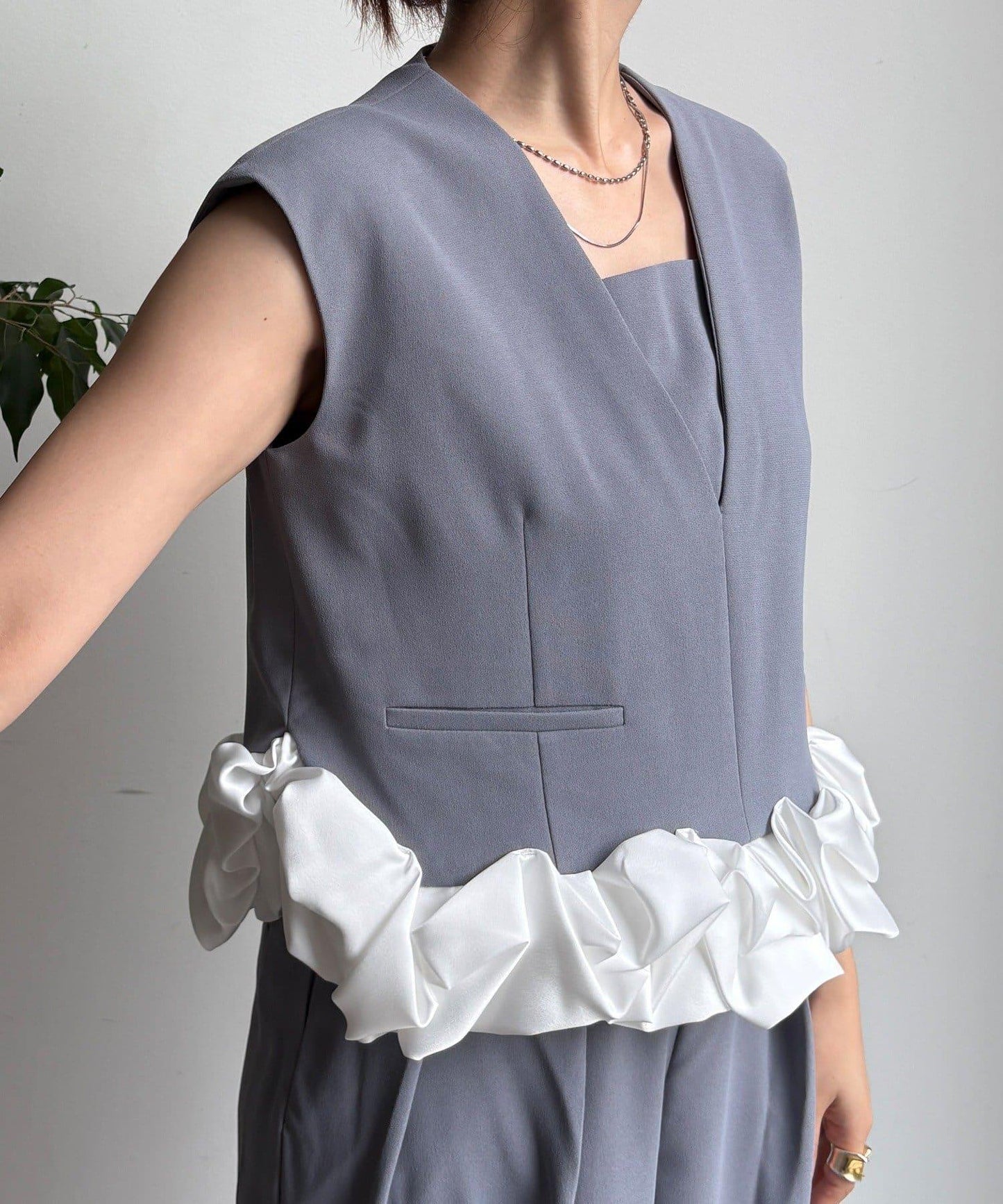 【DouDou】荷葉邊連衣裙