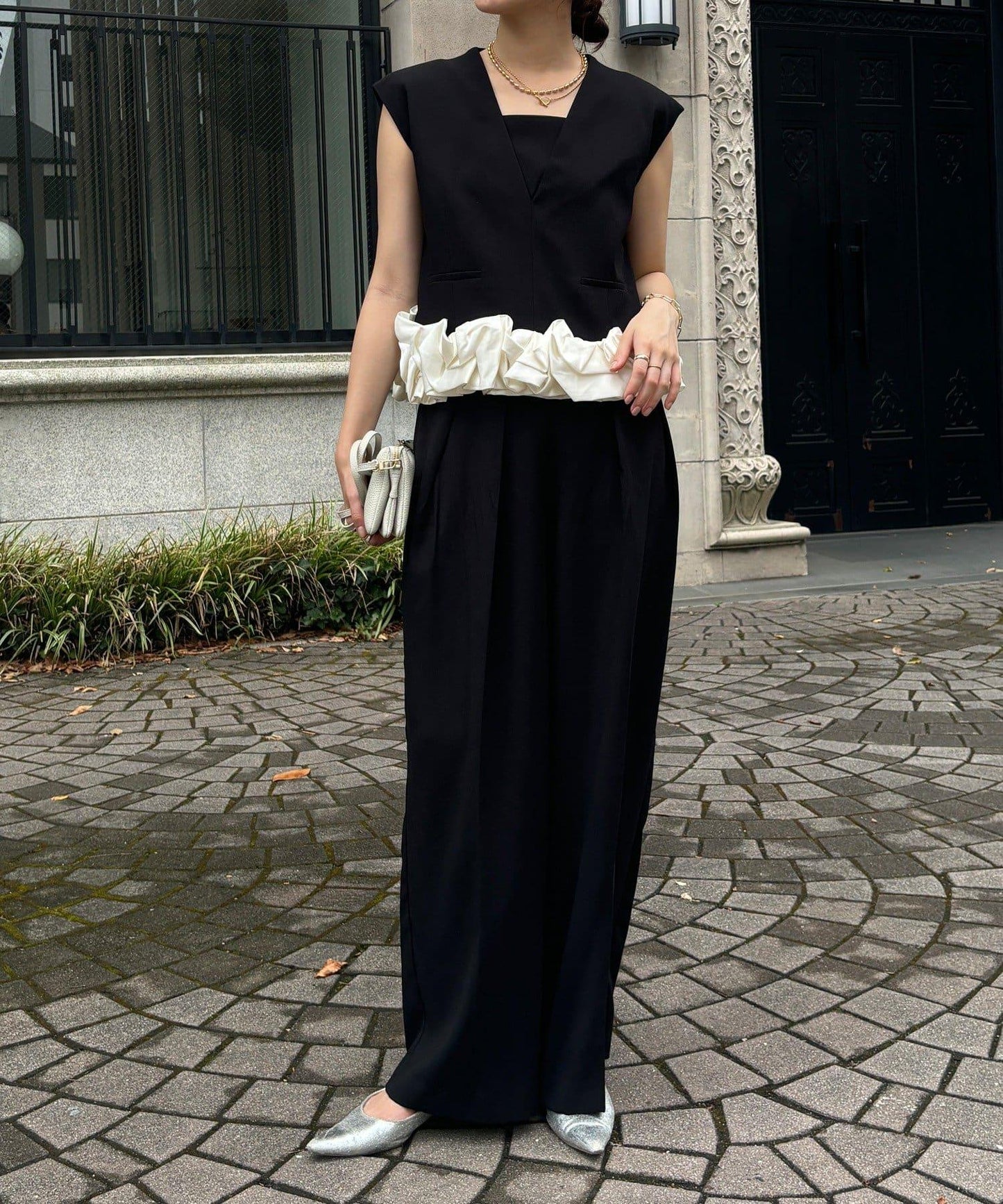 【DouDou】荷葉邊連衣裙