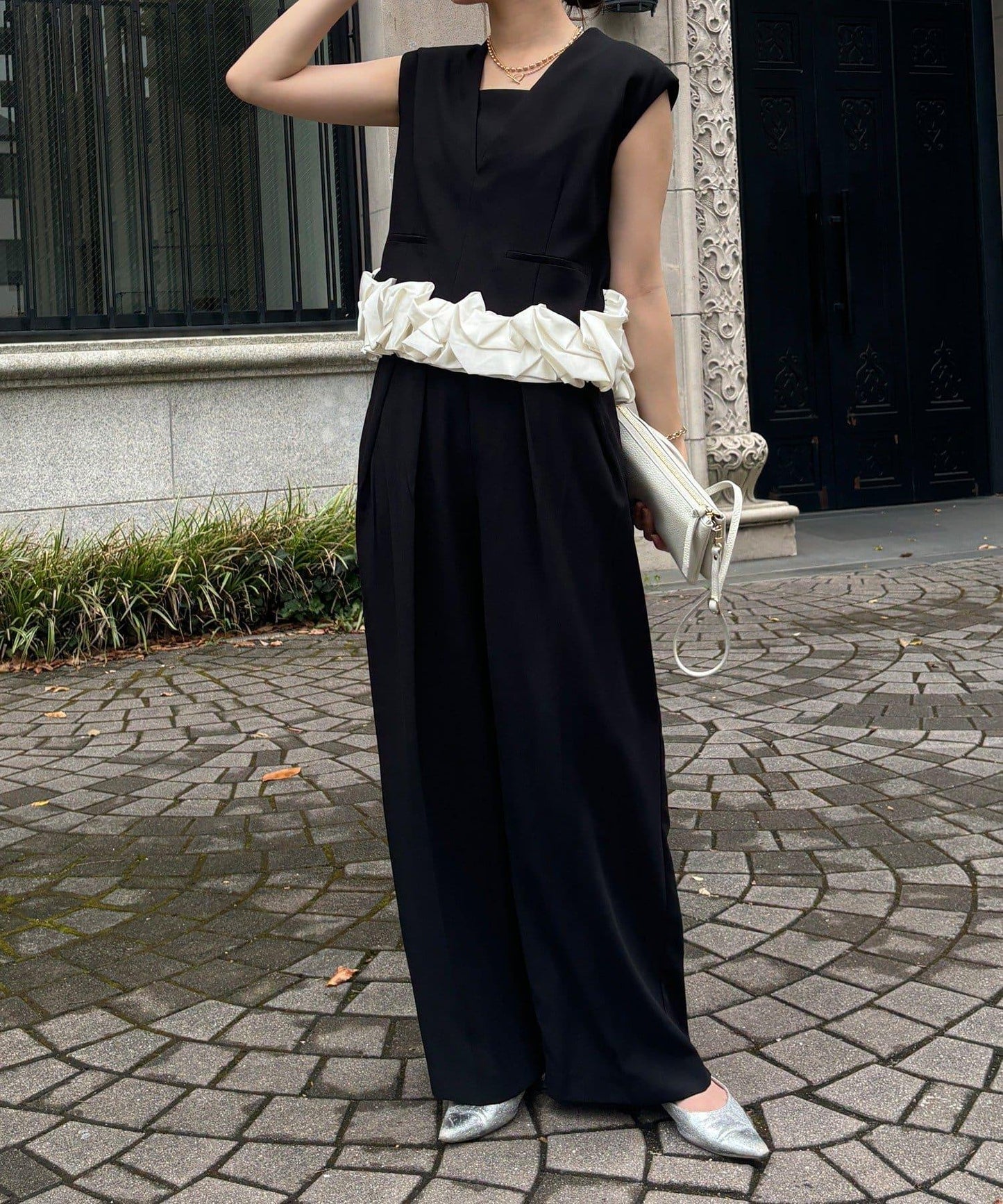 【DouDou】荷葉邊連衣裙