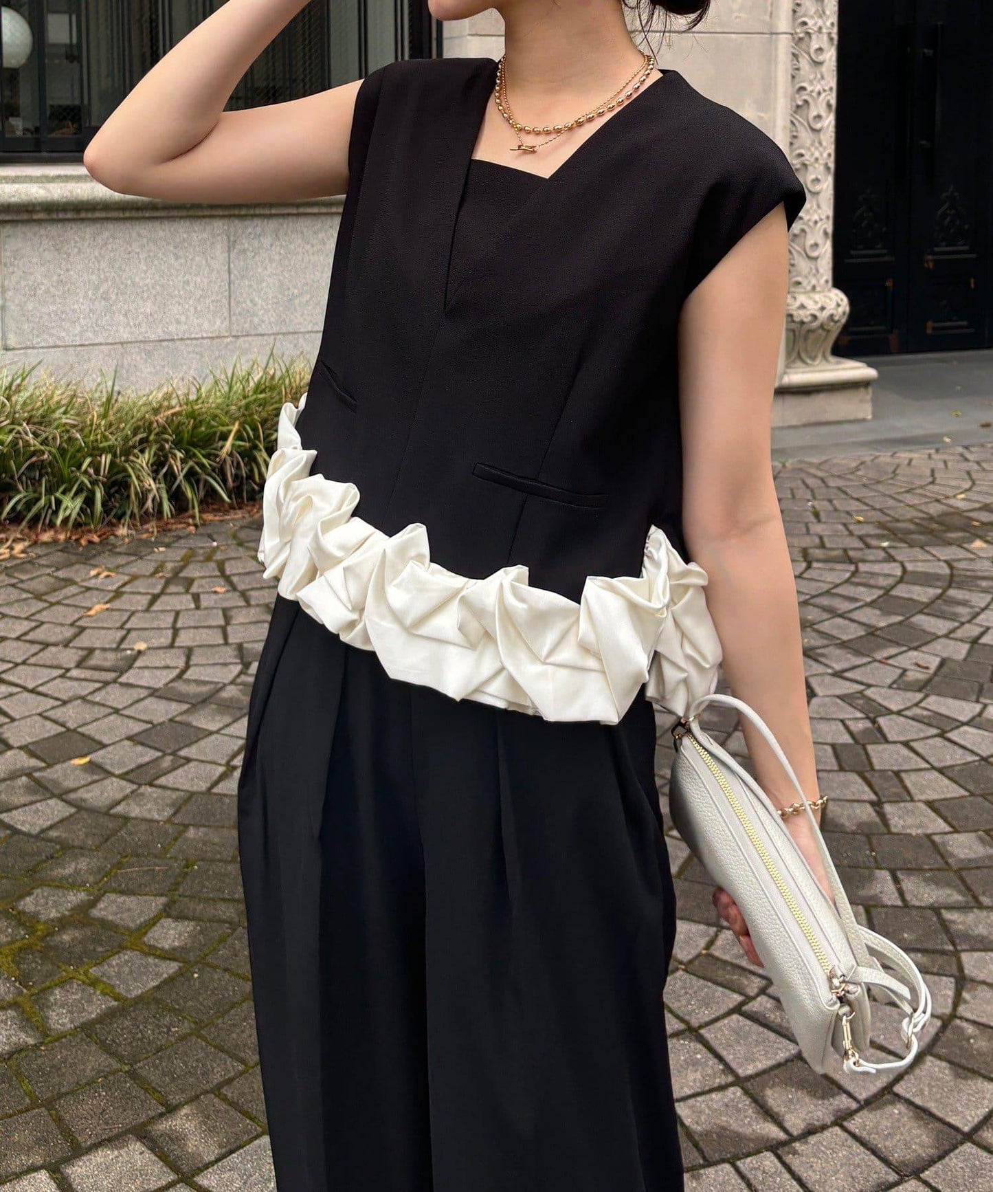 【DouDou】荷葉邊連衣裙