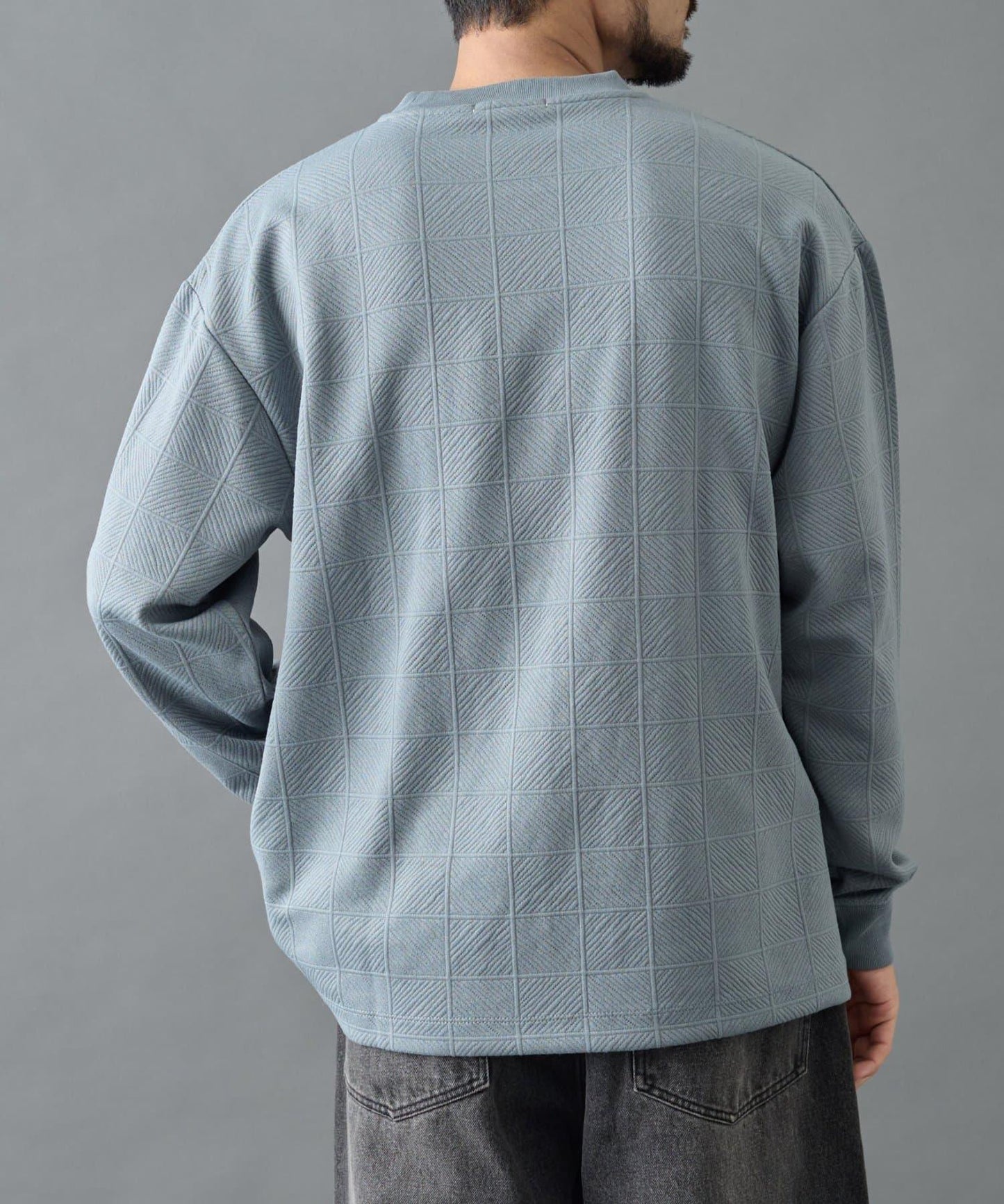 【AW】瓷磚提花長袖T恤