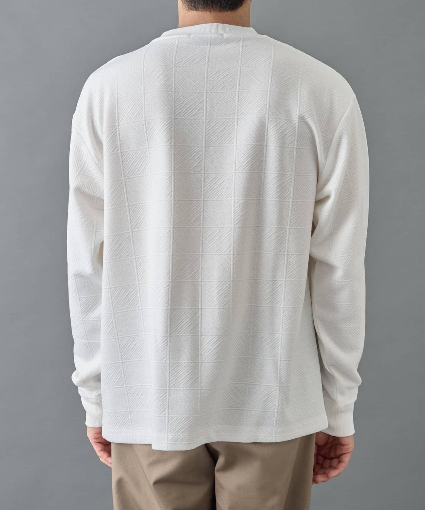 【AW】瓷磚提花長袖T恤