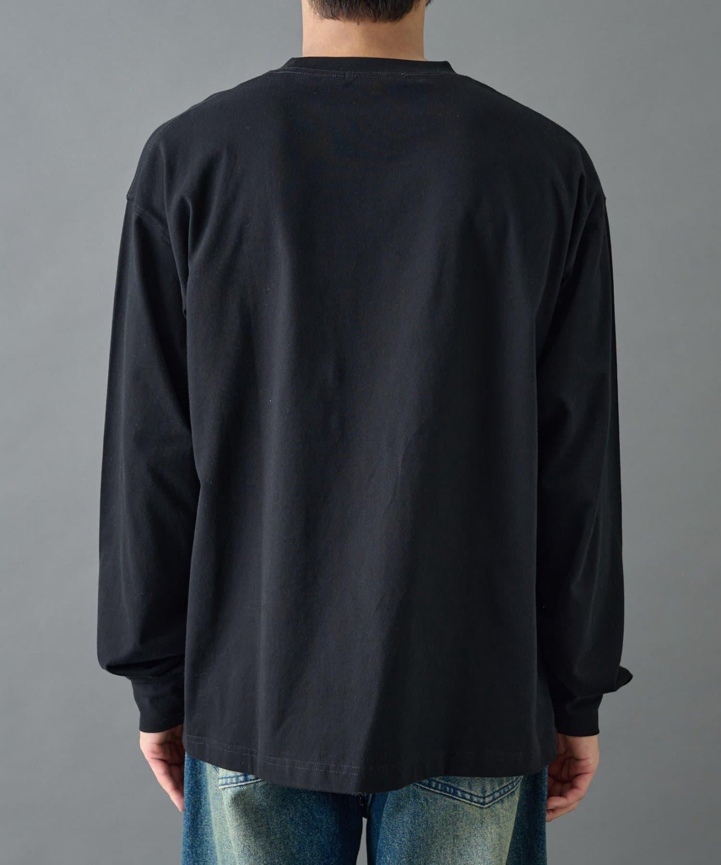 【AW】桃皮絨刺繡長袖T恤