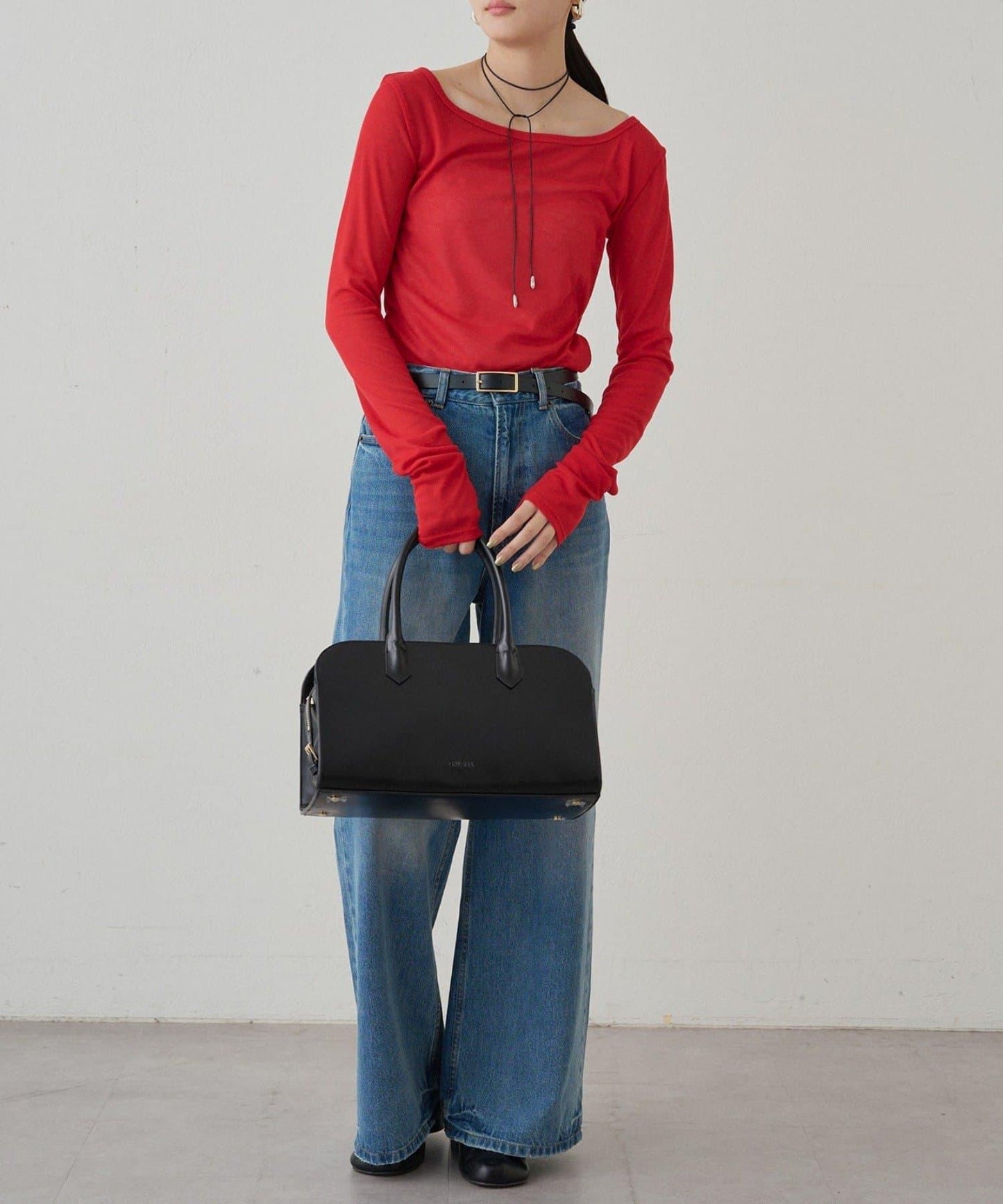 圓領透視長袖T恤