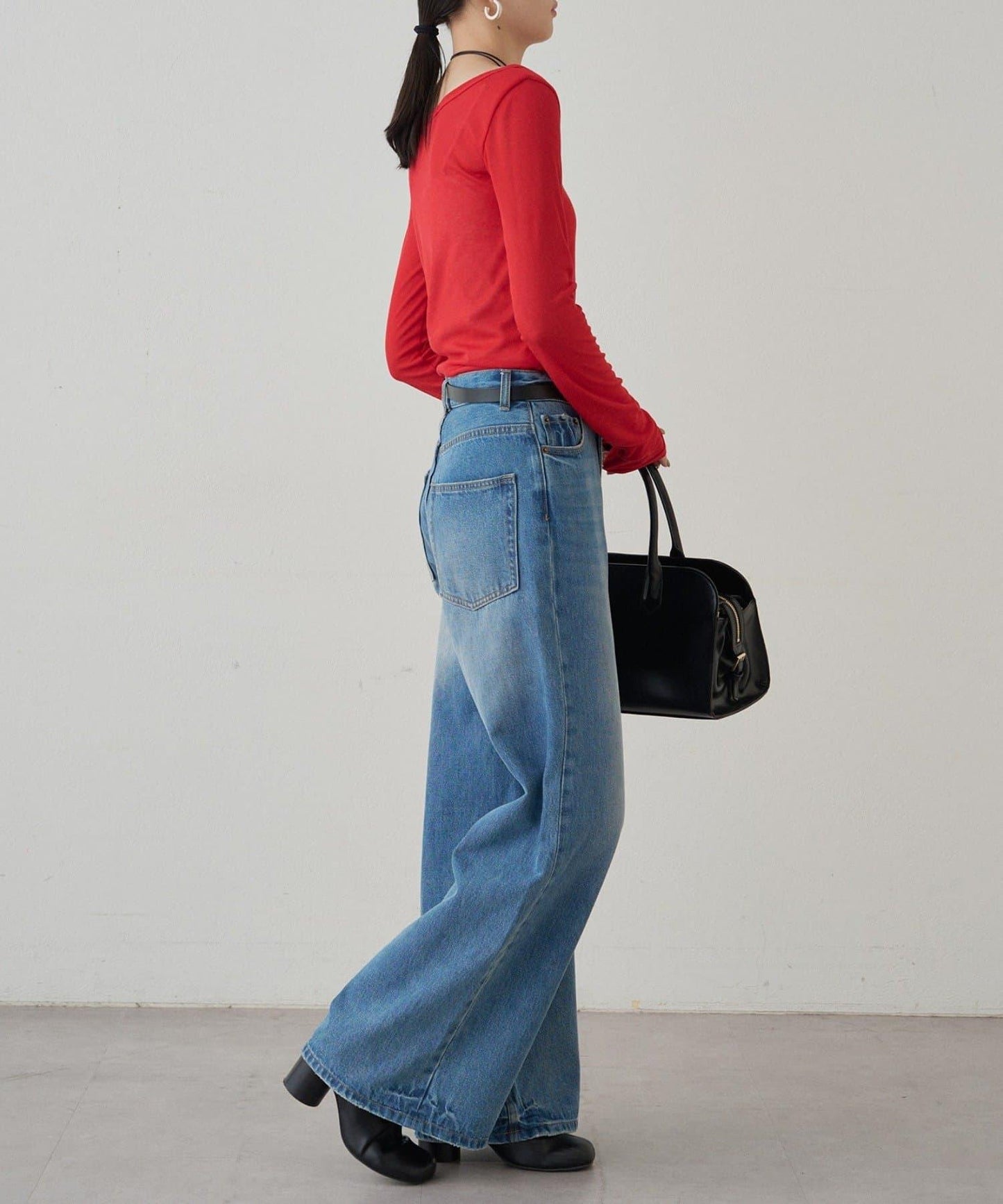 圓領透視長袖T恤