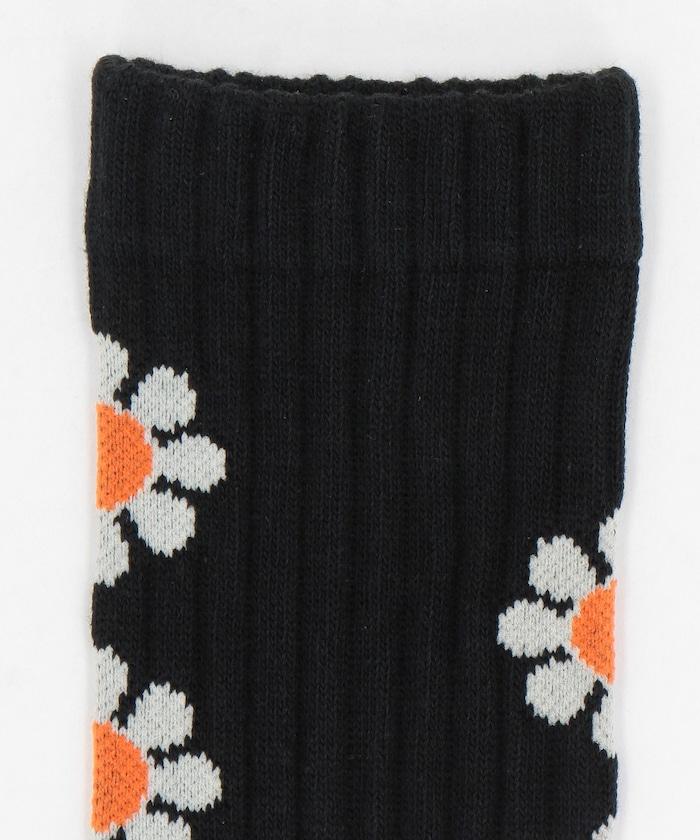 “PEACE”花卉圖案襪