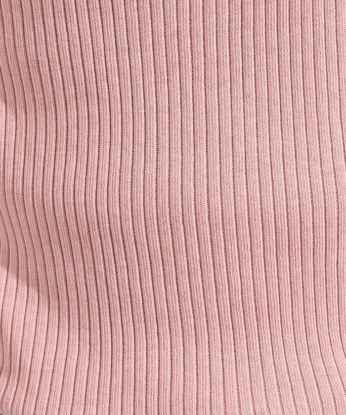 軍風羅紋亨利領長袖T恤