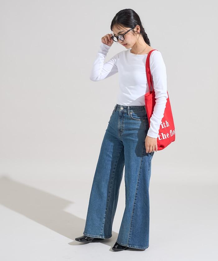 棉莫代爾船領長袖T恤