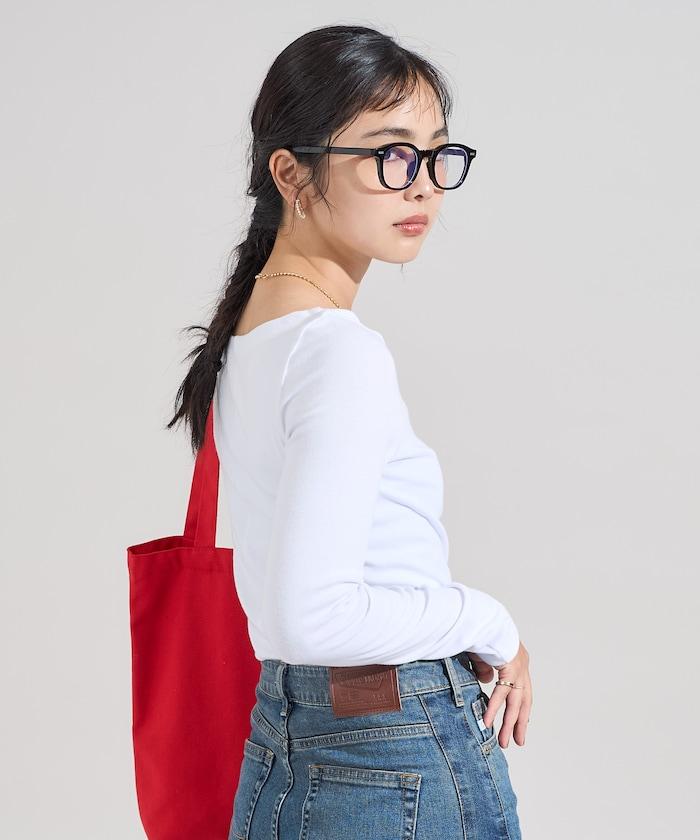 棉莫代爾船領長袖T恤