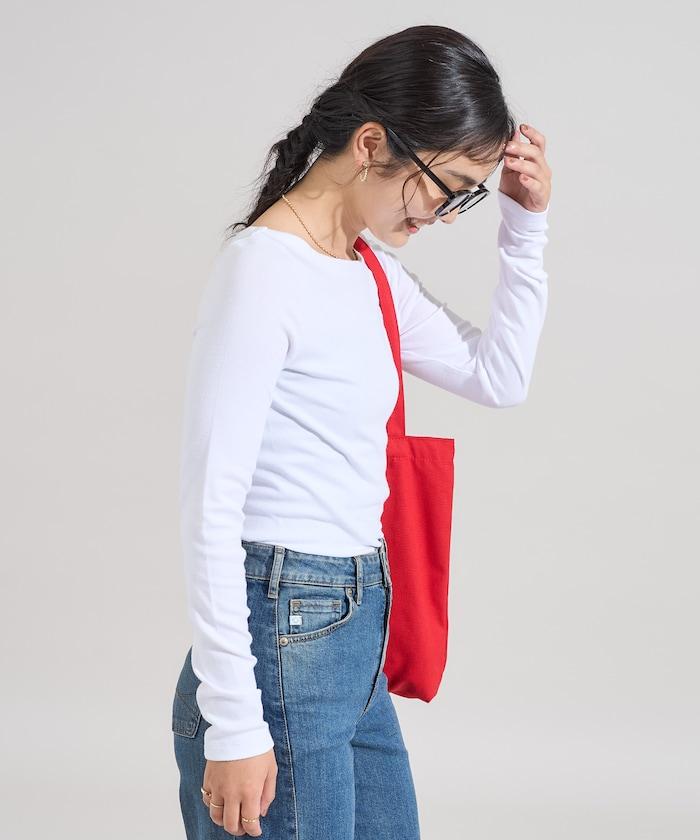 棉莫代爾船領長袖T恤