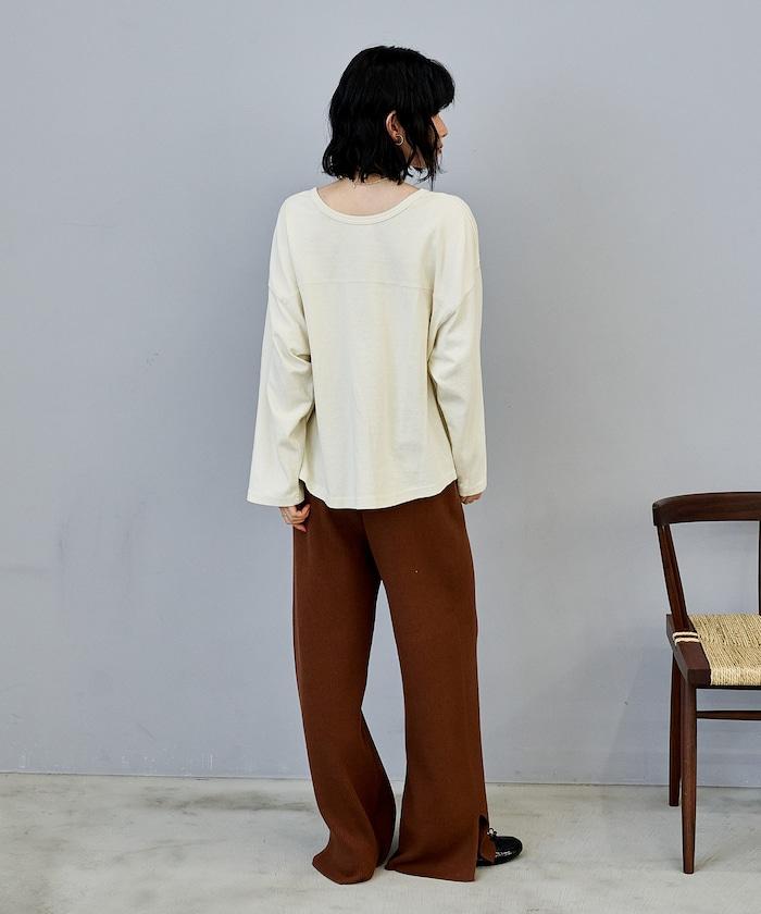 復古風格2way美式橄欖球長袖T恤