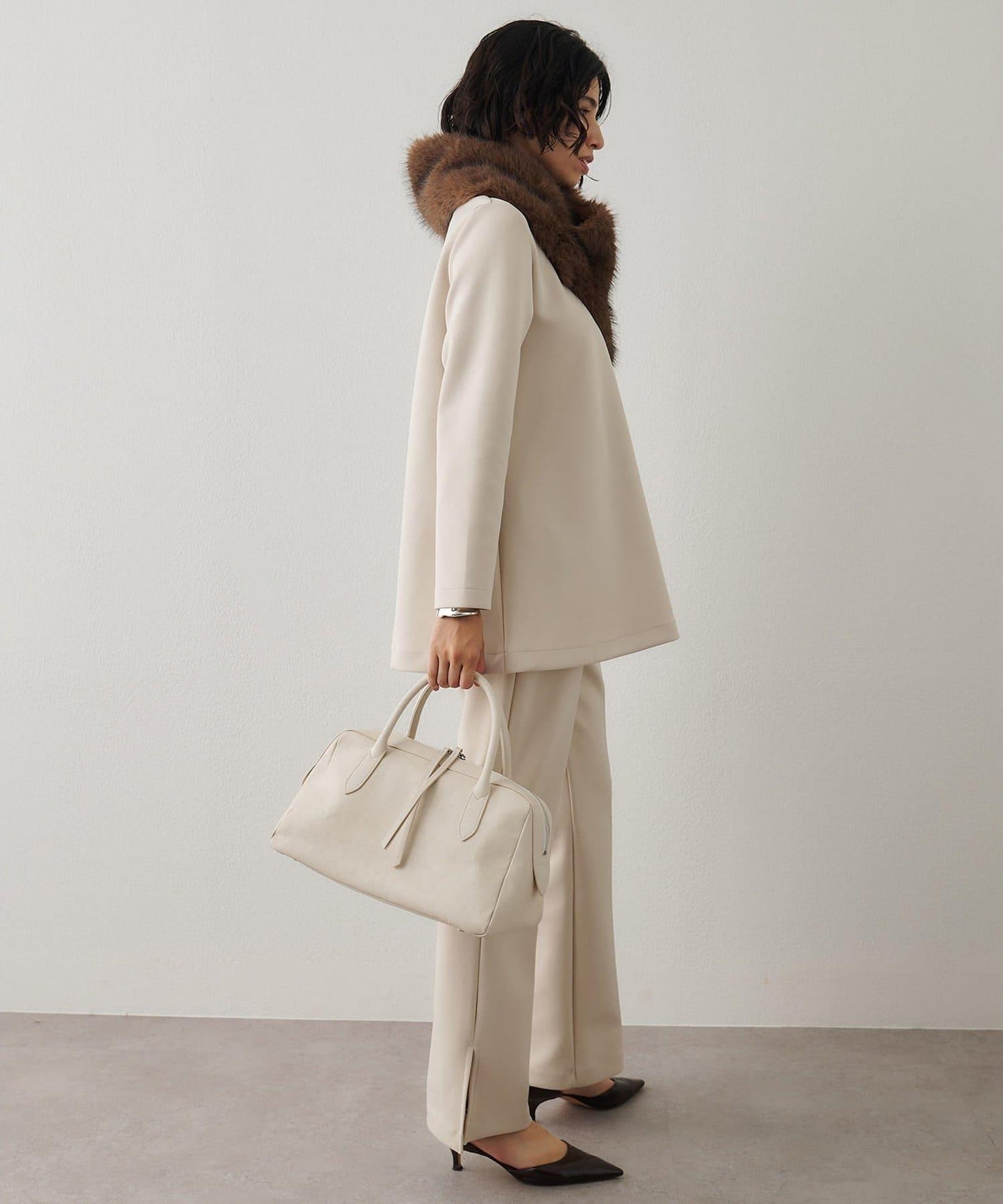 箱型喇叭袖套頭衫